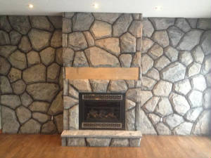 5-POINT GRANITE FIREPLACE