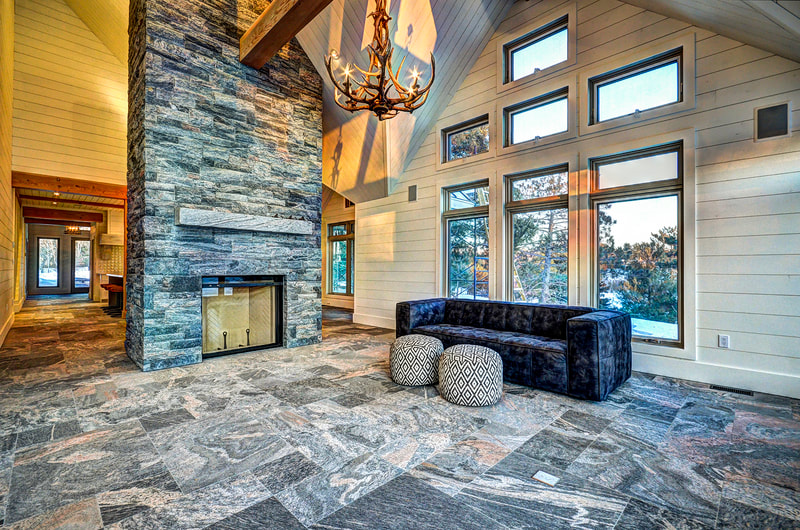 MUSKOKA ROCK FIREPLACE